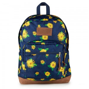 Mochila Para Portátil JanSport Right Pack Mochilas Azul Marino Amarillo | ECDFL58434