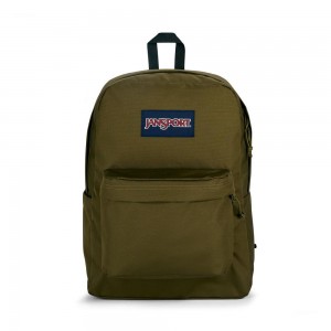 Mochila Para Portátil JanSport SuperBreak® Plus Mochilas Verde Oliva | PECQX87578