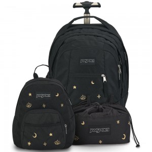 Mochilas escolares JanSport Bundle Mochilas Negras | TECWZ76515