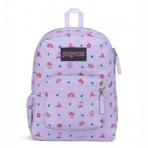 Mochilas escolares JanSport CROSS TOWN Mochilas Moradas Claro | FECHY91031