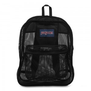 Mochilas escolares JanSport Mesh Pack Mochilas Negras | TECWZ31794