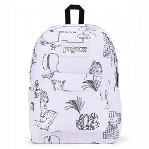 Mochilas escolares JanSport SuperBreak® Mochilas Blancas | UECTG73897