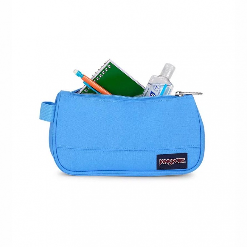 Cajas de lápices JanSport Medium Accessory Pouch Bolsas Azules | DECKV76798