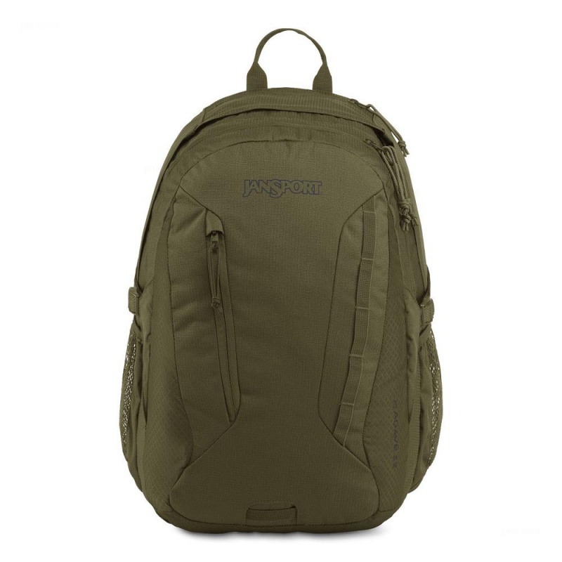 Hiking Backpack JanSport Agave Mochilas Verde Oliva | DECKV99187