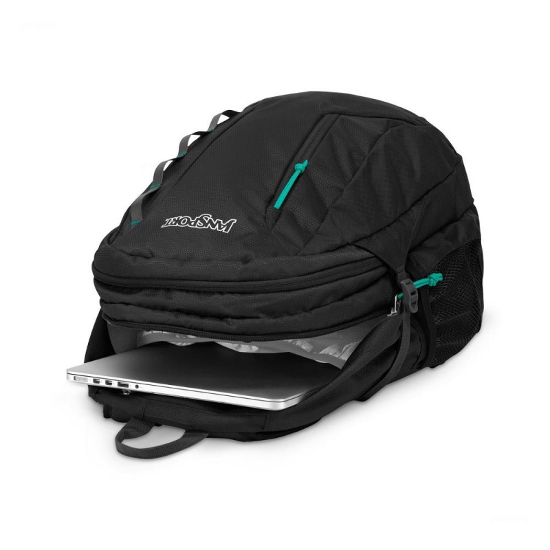 Hiking Backpack JanSport Agave Mochilas Negras | ECQAV60456