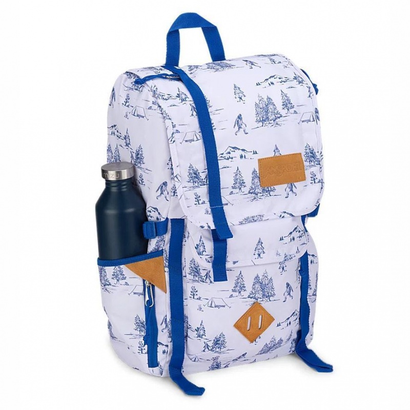 Hiking Backpack JanSport Hatchet Mochilas Blancas Azules | ECQAV83153