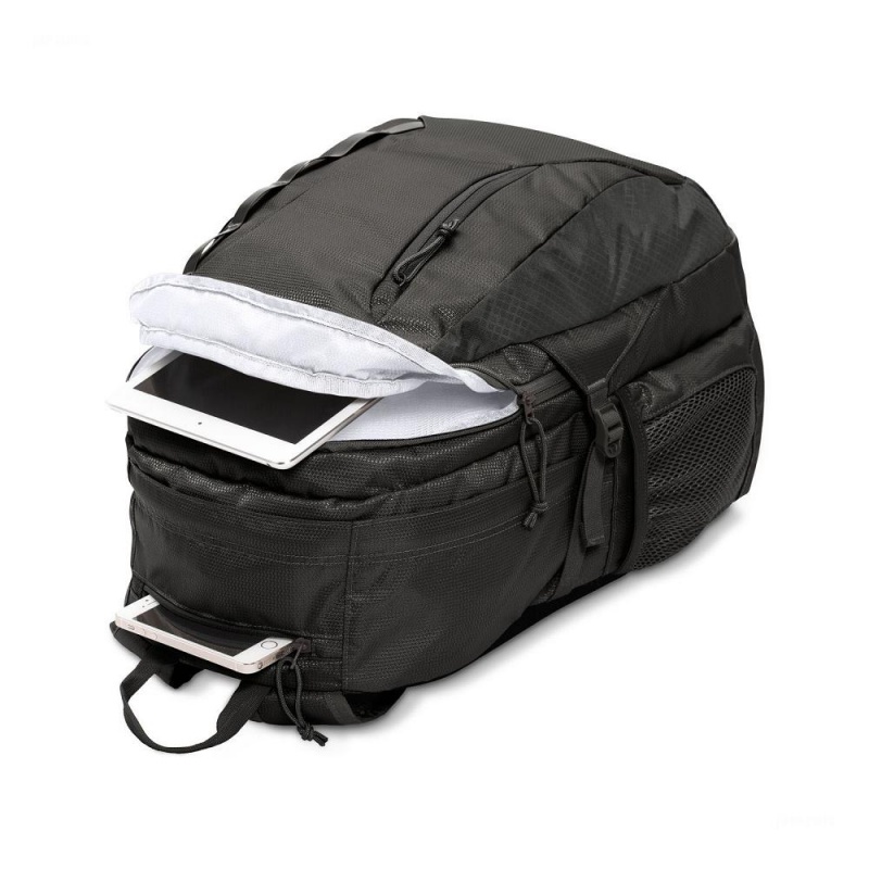 Mochila Para Portátil JanSport Agave Mochilas Negras | YECGT85354