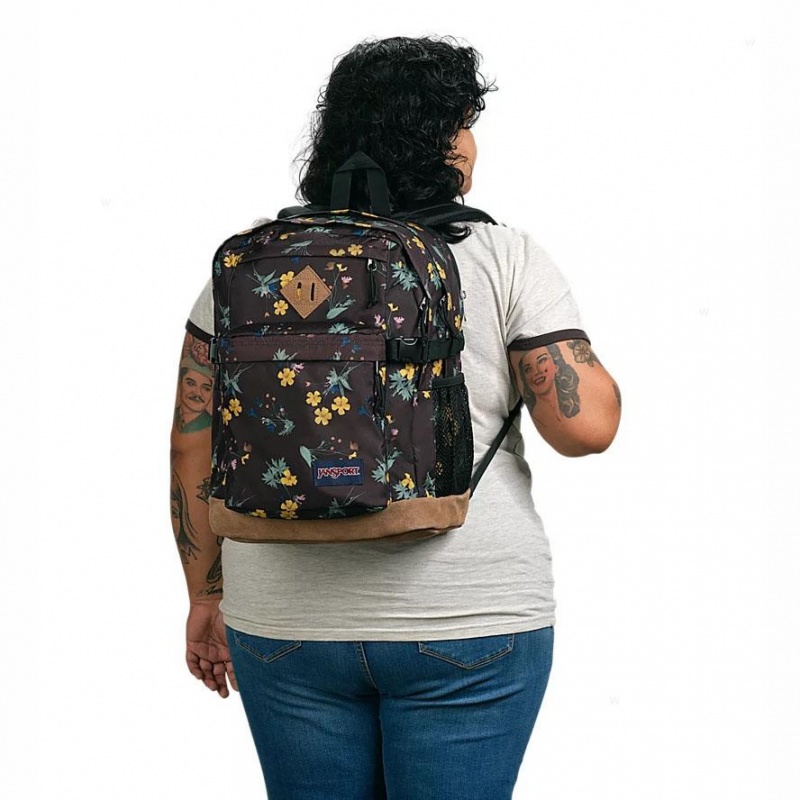 Mochila Para Portátil JanSport DARK FLORA BUNDLE Mochilas Marrones | ECJBT87264