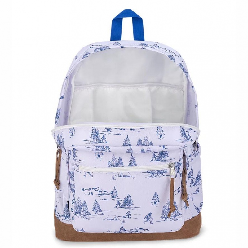 Mochila Para Portátil JanSport Right Pack Mochilas Blancas Azules | XECBH95145