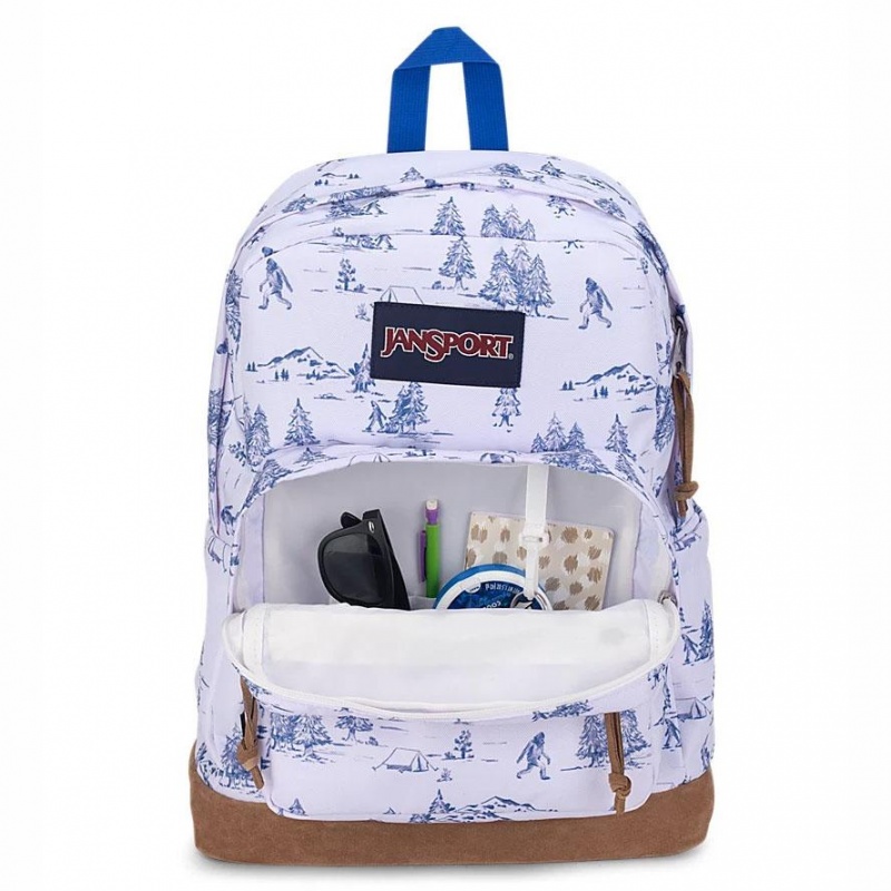 Mochila Para Portátil JanSport Right Pack Mochilas Blancas Azules | XECBH95145