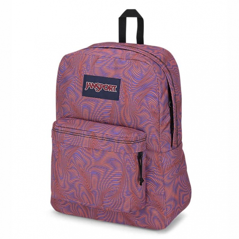 Mochila Para Portátil JanSport SuperBreak® Plus Mochilas Moradas Naranjas | ECNZX85717