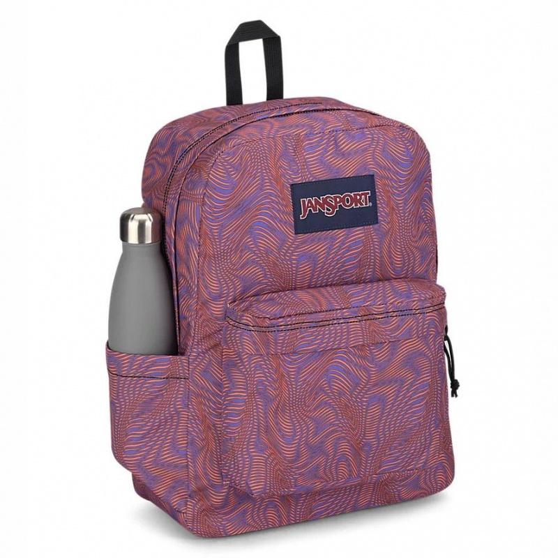 Mochila Para Portátil JanSport SuperBreak® Plus Mochilas Moradas Naranjas | ECNZX85717