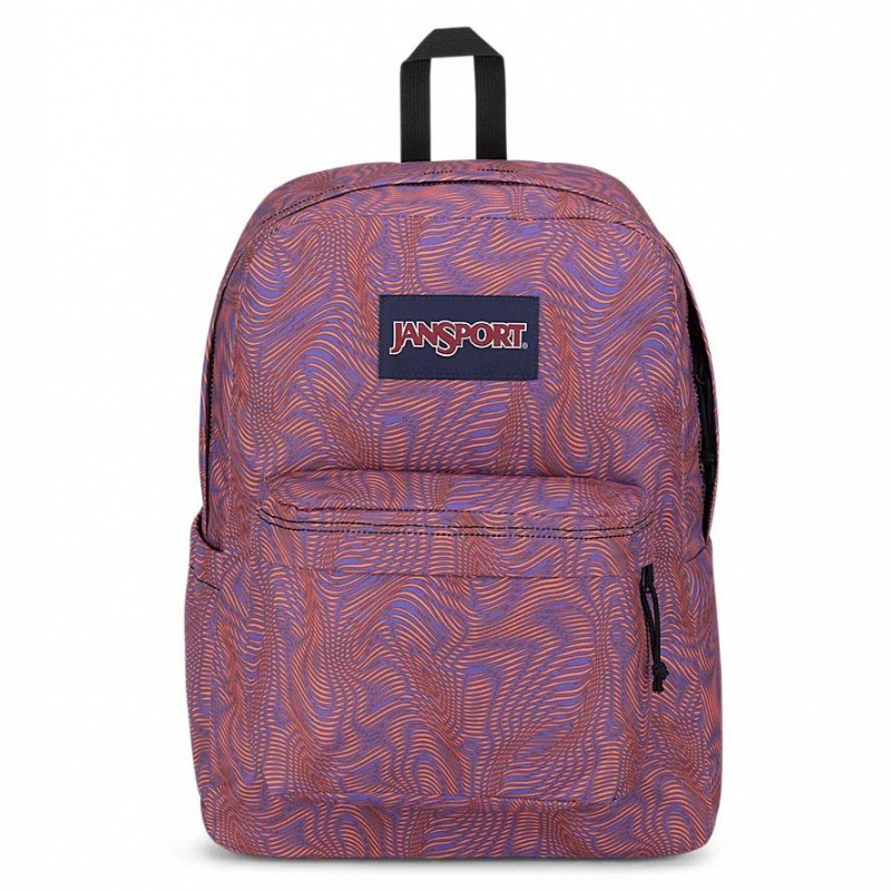 Mochila Para Portátil JanSport SuperBreak® Plus Mochilas Moradas Naranjas | ECNZX85717