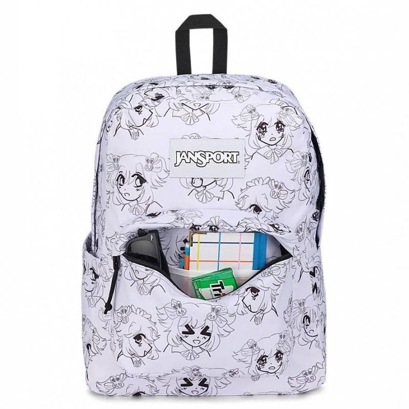 Mochila Para Portátil JanSport SuperBreak® Plus Mochilas Blancas | ECZDE55378