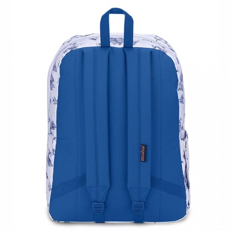 Mochila Para Portátil JanSport SuperBreak® Plus Mochilas Blancas Azules | GECUC98237