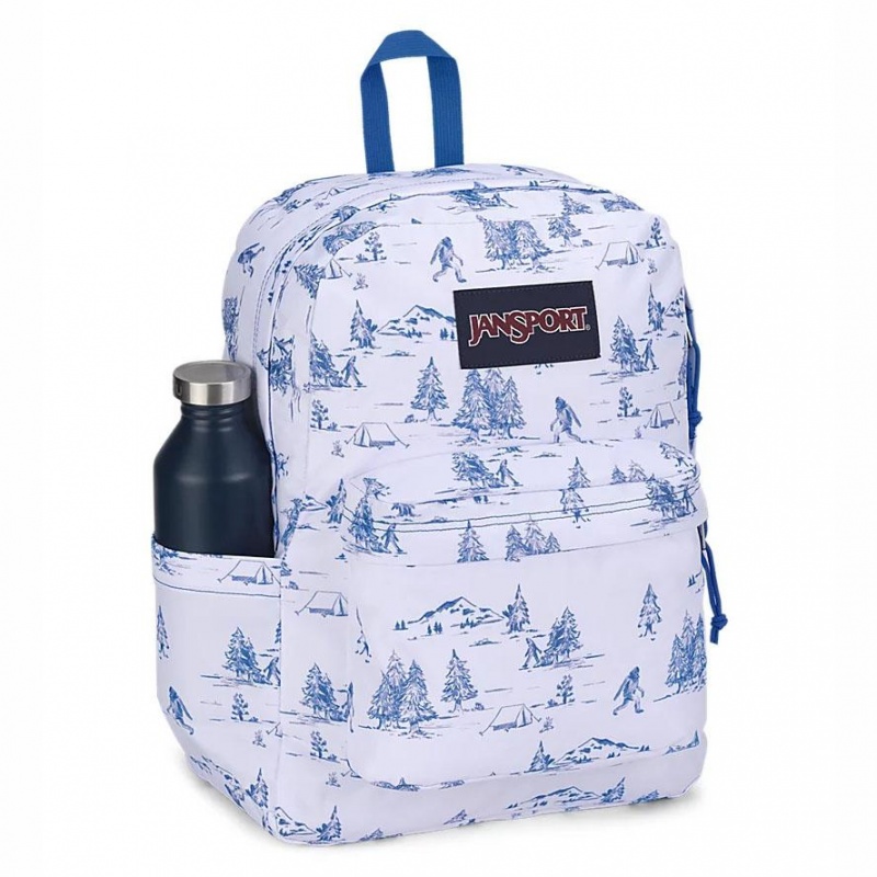 Mochila Para Portátil JanSport SuperBreak® Plus Mochilas Blancas Azules | GECUC98237