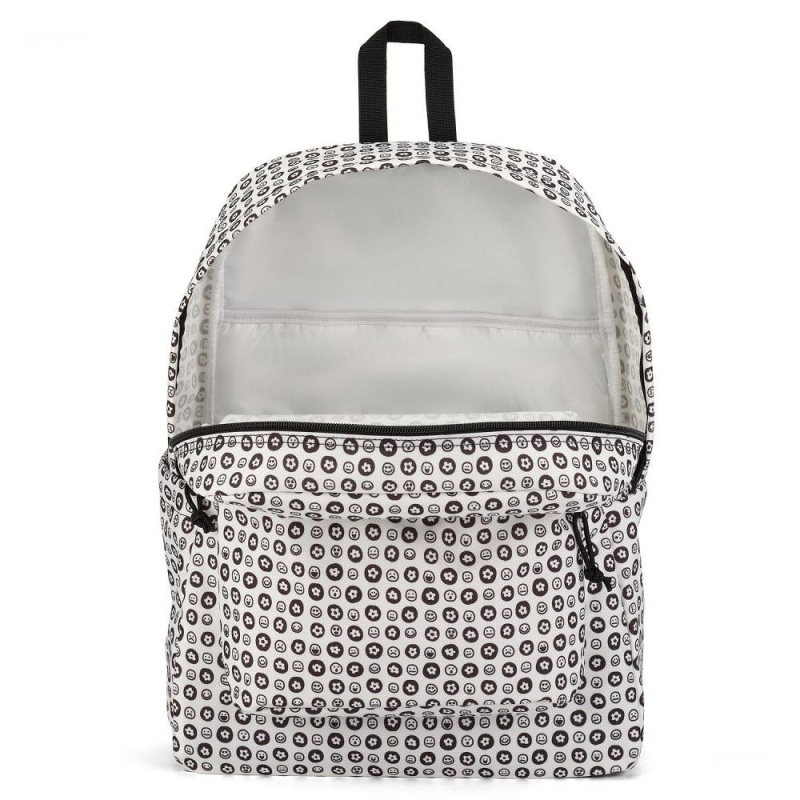 Mochila Para Portátil JanSport SuperBreak® Plus Mochilas Blancas Negras | DECVO51776