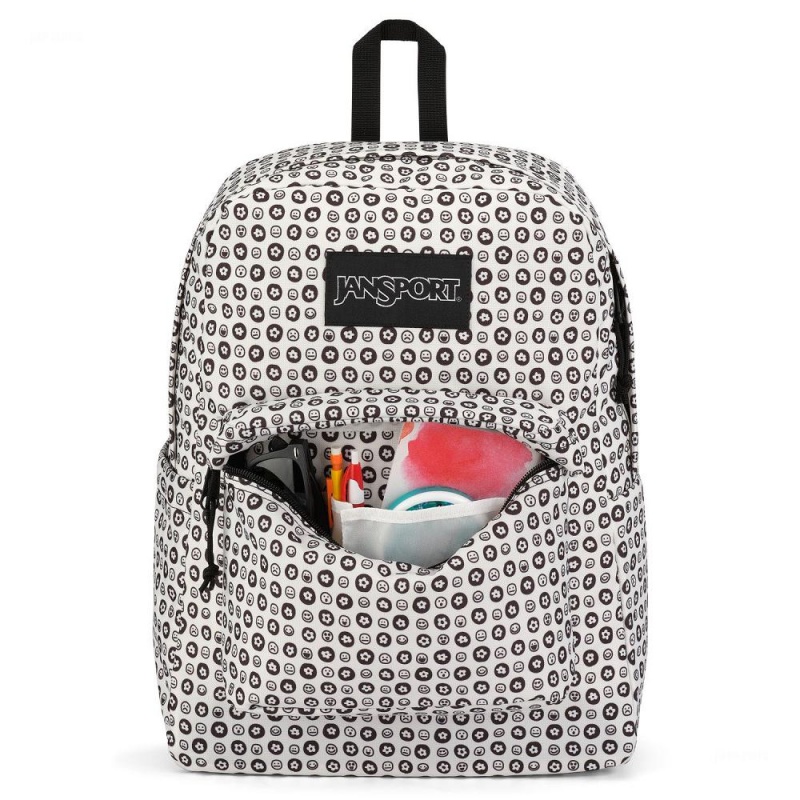 Mochila Para Portátil JanSport SuperBreak® Plus Mochilas Blancas Negras | DECVO51776