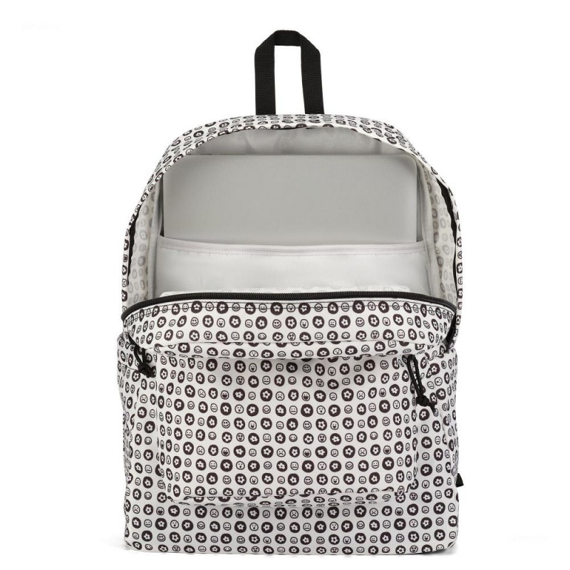 Mochila Para Portátil JanSport SuperBreak® Plus Mochilas Blancas Negras | DECVO51776