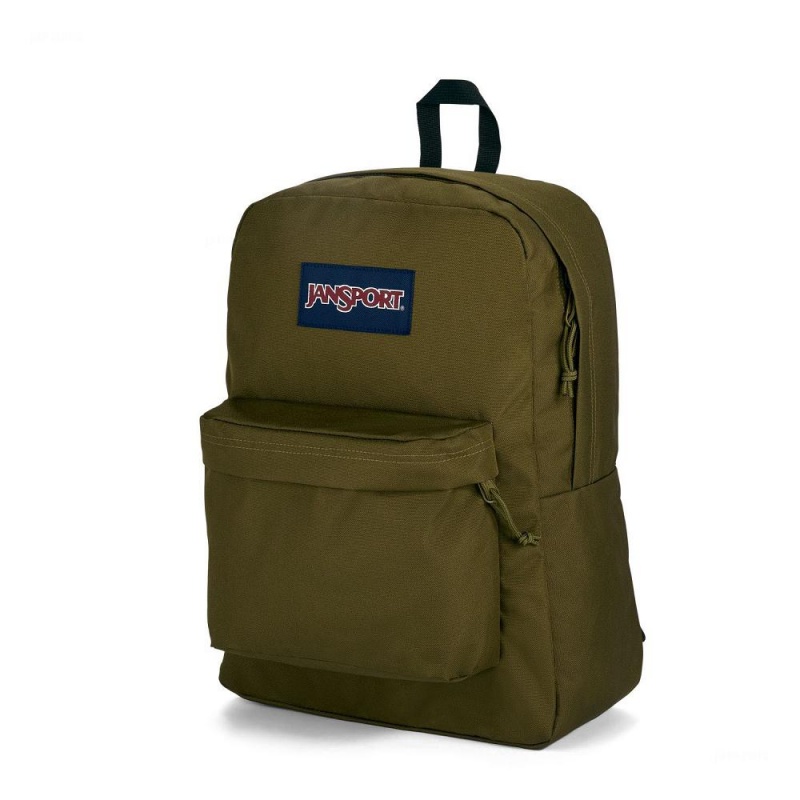 Mochila Para Portátil JanSport SuperBreak® Plus Mochilas Verde Oliva | PECQX87578