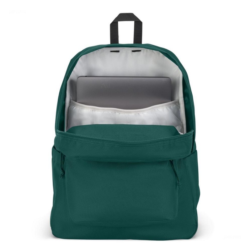 Mochila Para Portátil JanSport SuperBreak® Plus Mochilas Verde Oscuro | ECEGJ56817