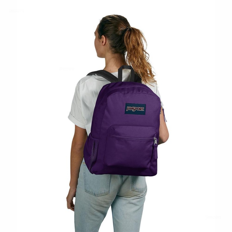 Mochilas escolares JanSport CROSS TOWN Mochilas Moradas | XECGW98973