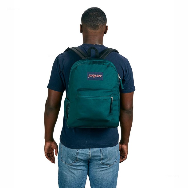 Mochilas escolares JanSport CROSS TOWN Mochilas Verde | YECVQ87430