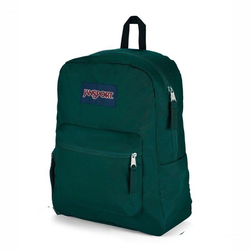 Mochilas escolares JanSport CROSS TOWN Mochilas Verde | YECVQ87430