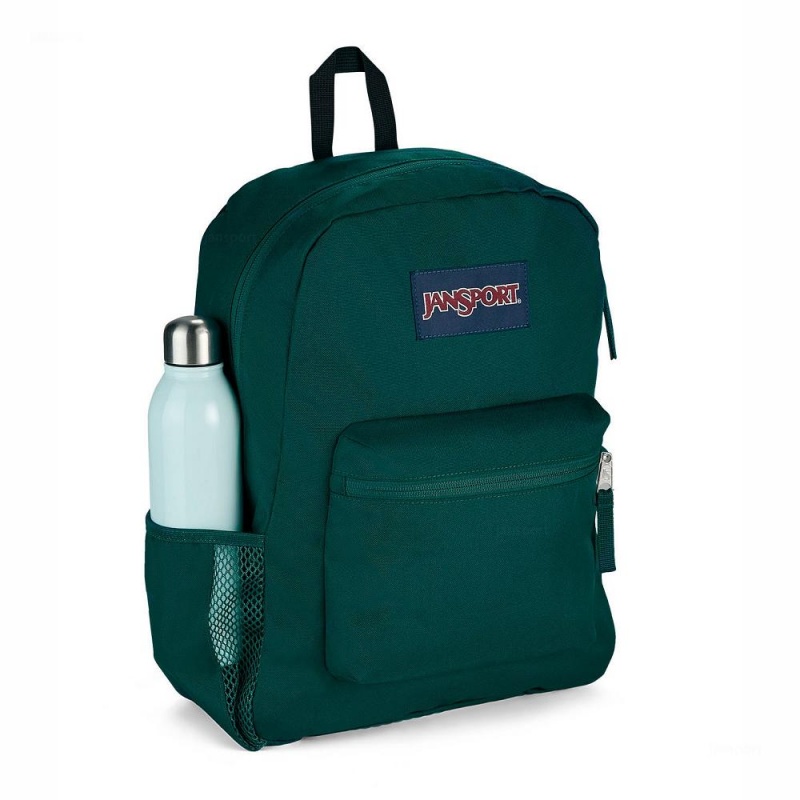 Mochilas escolares JanSport CROSS TOWN Mochilas Verde | YECVQ87430