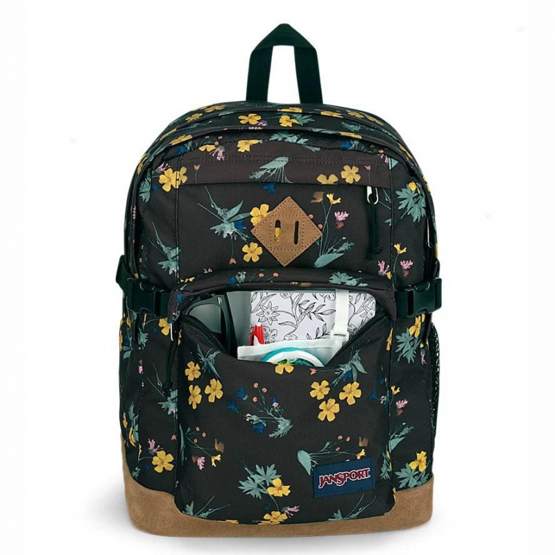 Mochilas escolares JanSport DARK FLORA BUNDLE Mochilas Marrones | ZECNQ21378