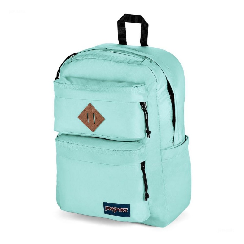 Mochilas escolares JanSport Double Break Mochilas Azules Claro | DECKV61164