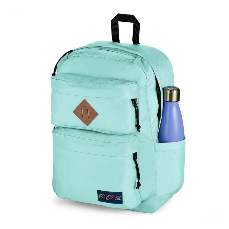 Mochilas escolares JanSport Double Break Mochilas Azules Claro | DECKV61164