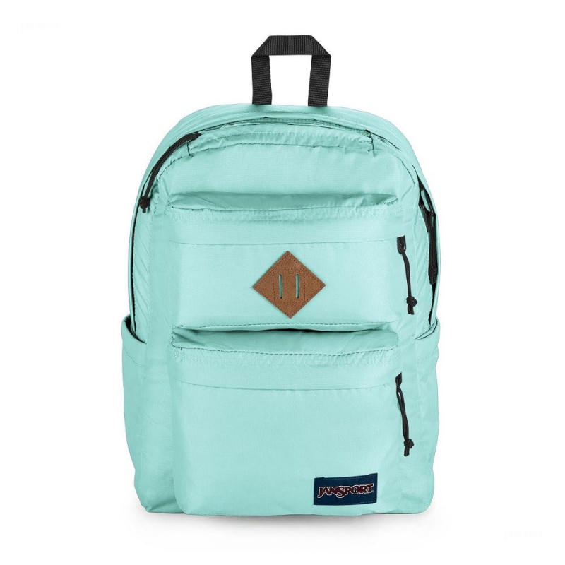 Mochilas escolares JanSport Double Break Mochilas Azules Claro | DECKV61164