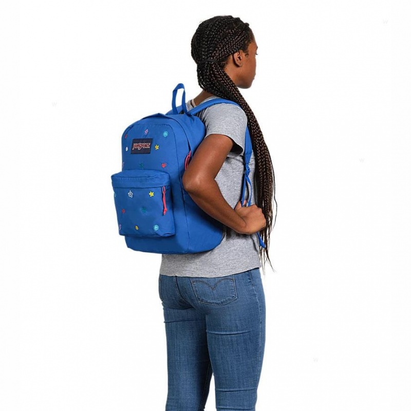 Mochilas escolares JanSport KIDCORE CHARMS BUNDLE Mochilas Azules | XECGW94751