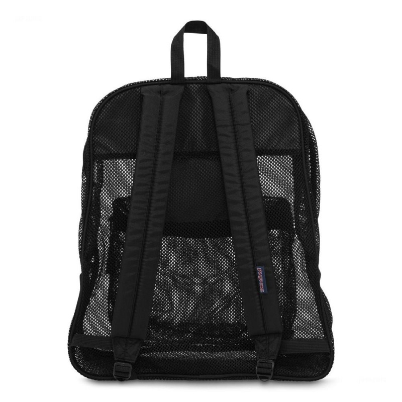 Mochilas escolares JanSport Mesh Pack Mochilas Negras | TECWZ31794