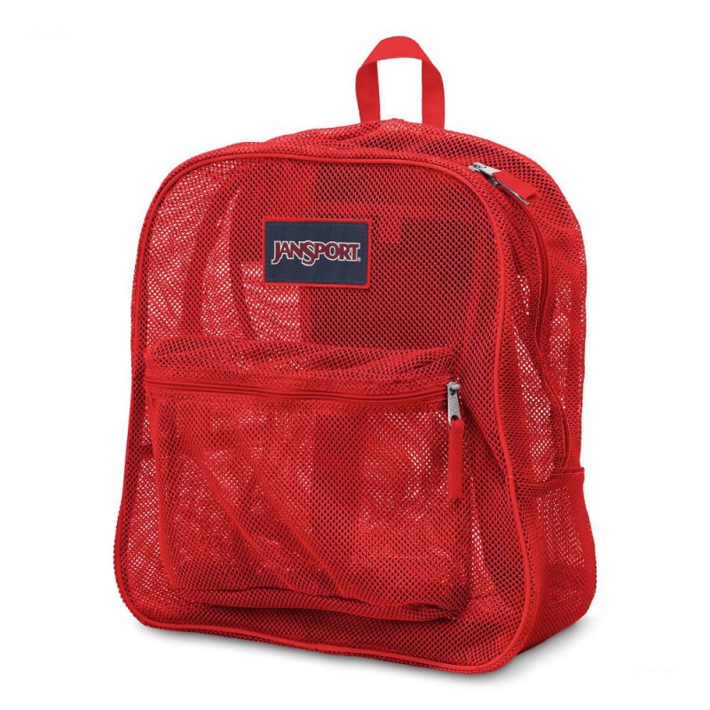 Mochilas escolares JanSport Mesh Pack Mochilas Rojas | ECQAV76409