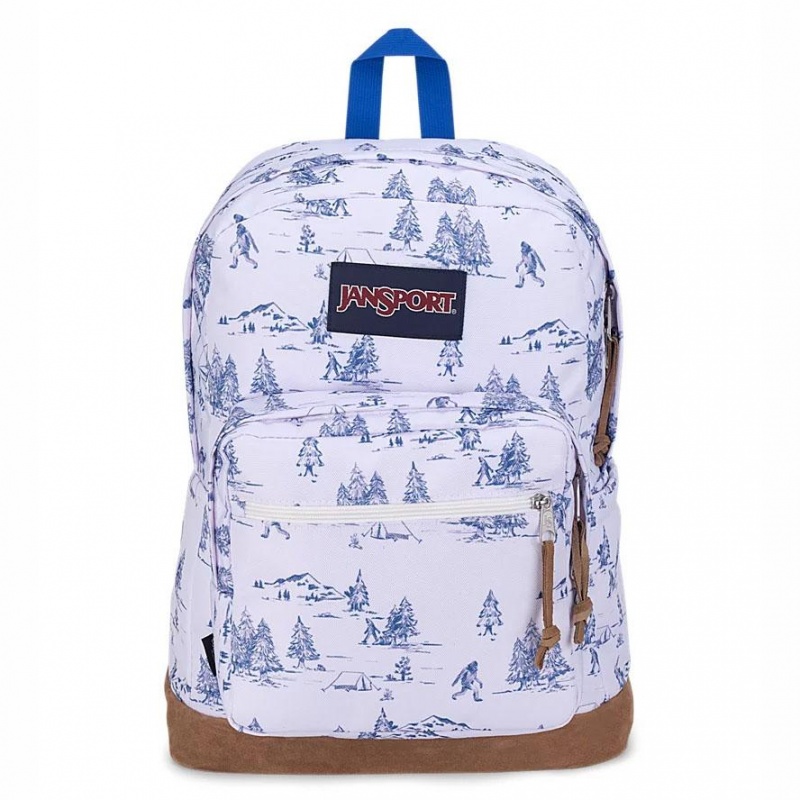 Mochilas escolares JanSport Right Pack Mochilas Blancas Azules | PECER55782