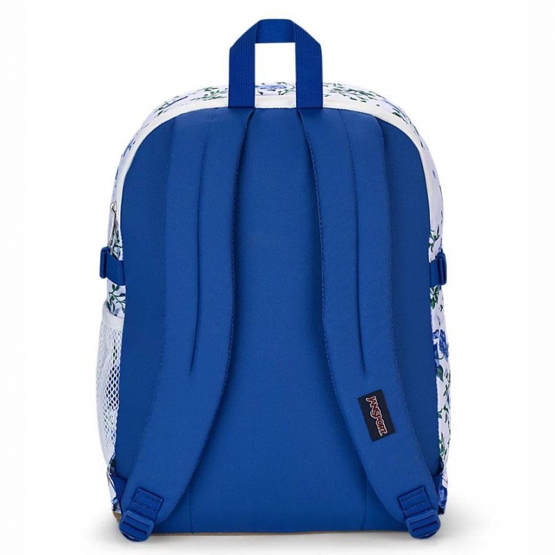 Mochilas escolares JanSport SUEDE CAMPUS Mochilas Blancas Azules | ZECMJ54173