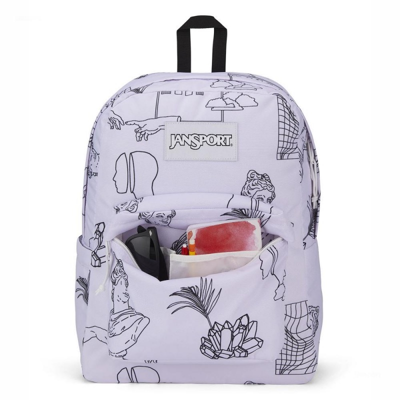 Mochilas escolares JanSport SuperBreak® Mochilas Blancas | UECTG73897