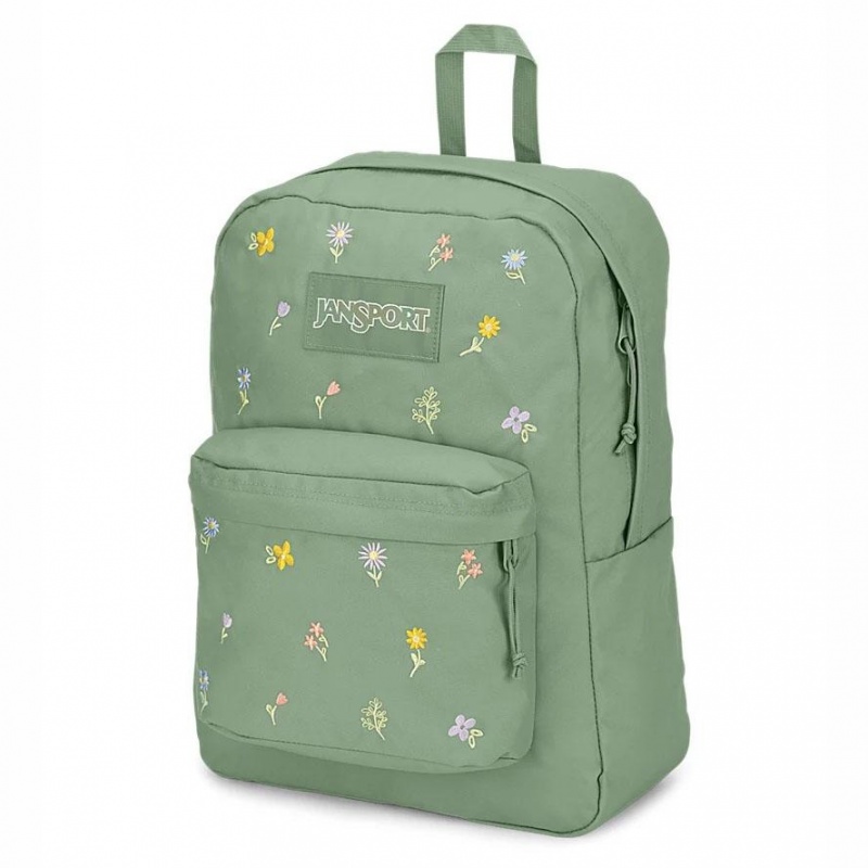 Mochilas escolares JanSport SuperBreak® Plus Mochilas Verde | ZECNQ17553