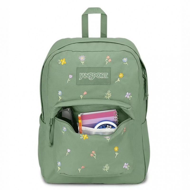 Mochilas escolares JanSport SuperBreak® Plus Mochilas Verde | ZECNQ17553