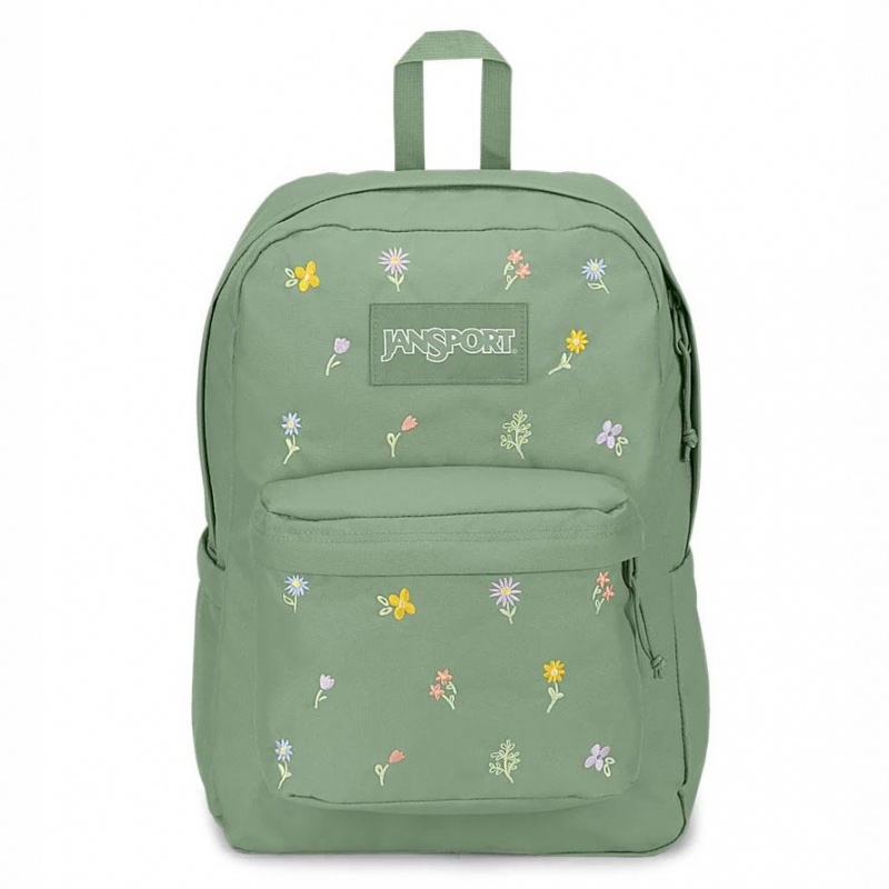 Mochilas escolares JanSport SuperBreak® Plus Mochilas Verde | ZECNQ17553