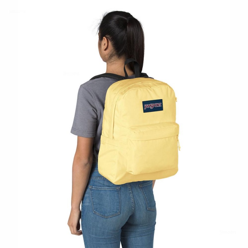 Mochilas escolares JanSport SuperBreak® Plus Mochilas Amarillo | XECBH98887